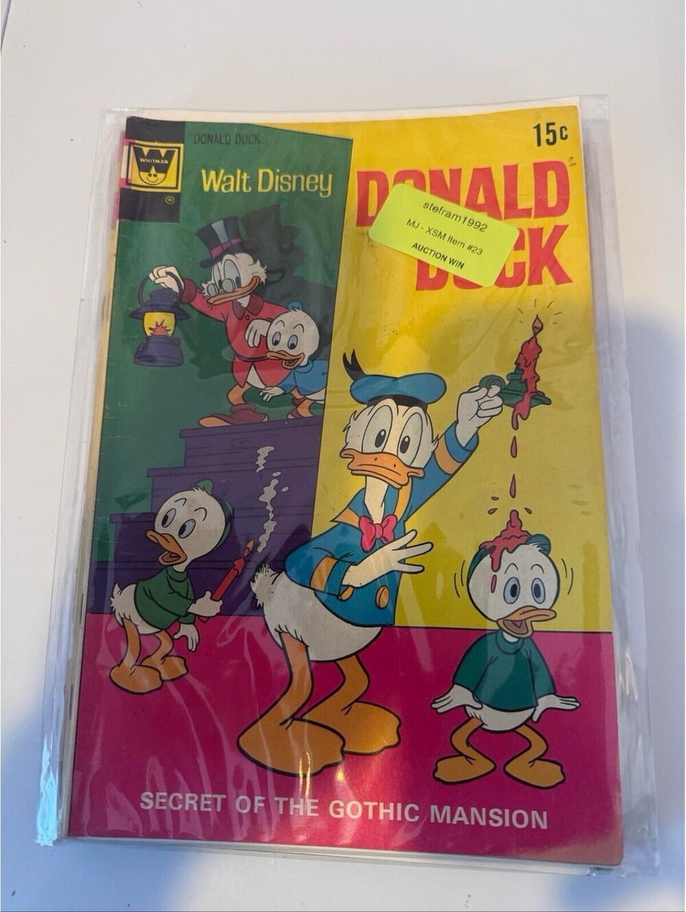 Donald Duck #144 Whitman 1972 Disney Secret of the Gothic Mansion Uncle Scrooge